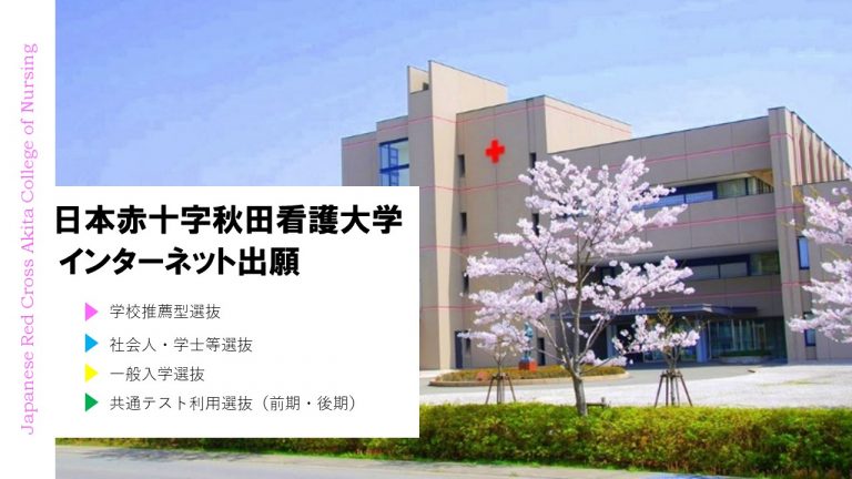 日本赤十字秋田看護大学インターネット出願の流れ